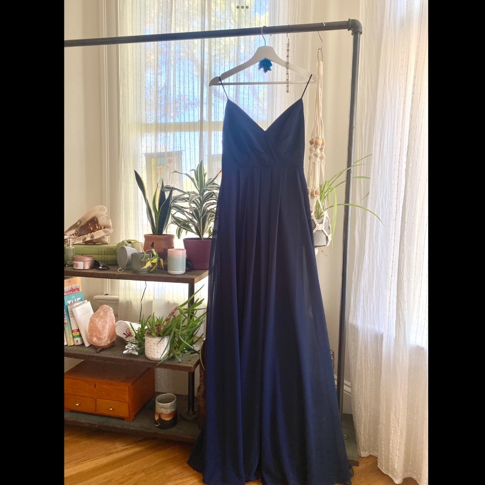 Navy Blue Prom/Bridesmaid Dress